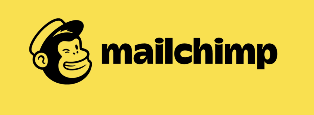 mailchimp logo on yellow background