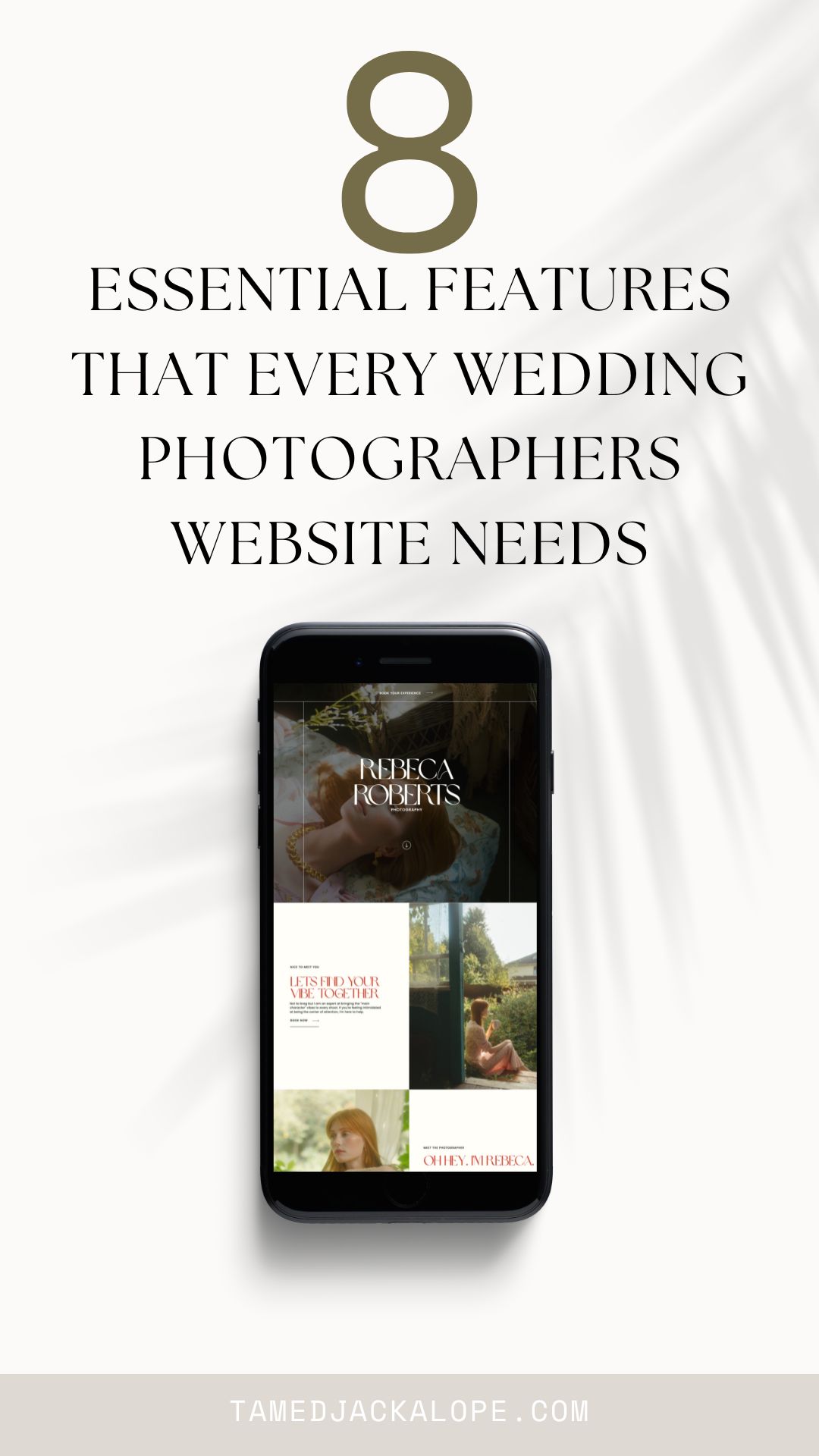 8 essential features that every wedding photographers website needs | tips for booking more brides on your website